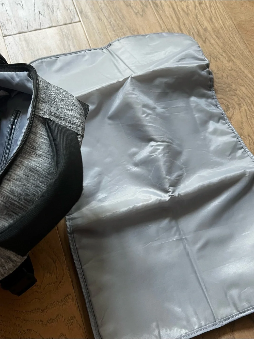 Eddie Bauer Heather Gray & Black Adventure Diaper Backpack